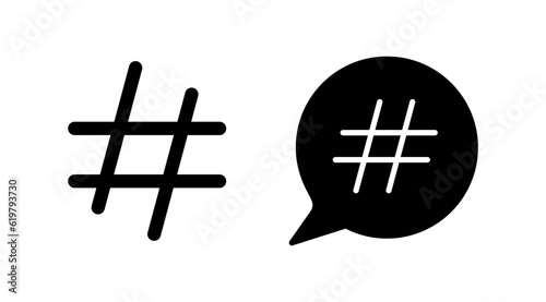 Hashtag icon vector. hashtag simbols