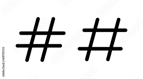 Hashtag icon vector. hashtag simbols