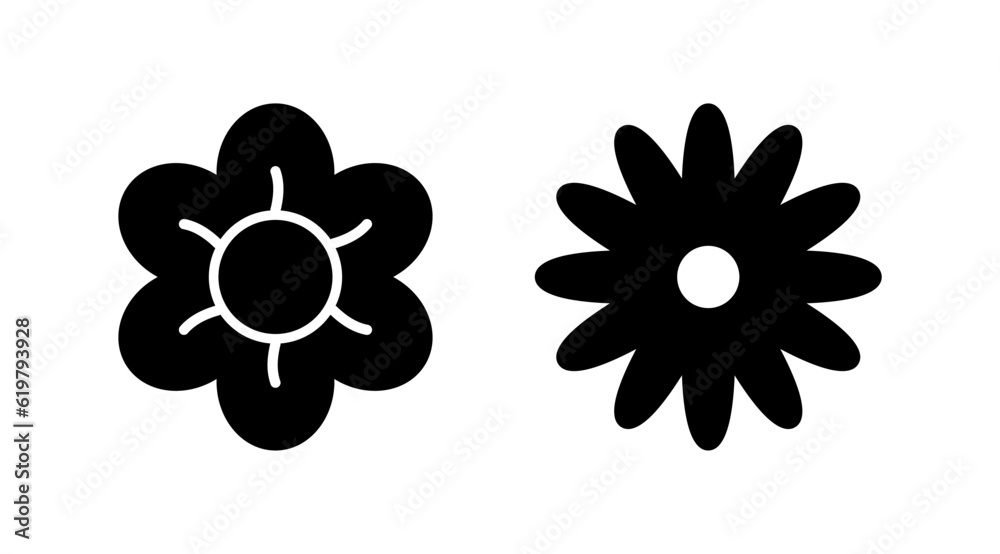 Flower icon vector. floral icon. flower logo Flower icon vector. floral icon. flower logo