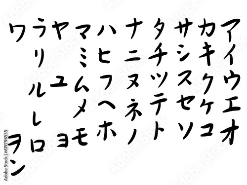 Tableau sur toile カタカナ, katakana, 日本語, japanese