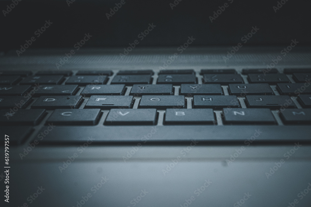 Dark Laptop Keyboard