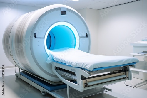MRI Scanner or Magnetic Resonance Imaging Machine. Generative AI