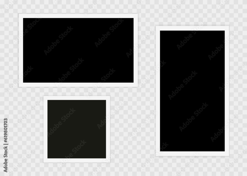 Photo frame. Template, blank for photo. Vector illustration Photo frame. Template, blank for photo. Vector illustration