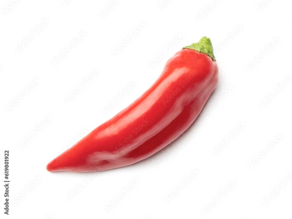 Chili pepper on white