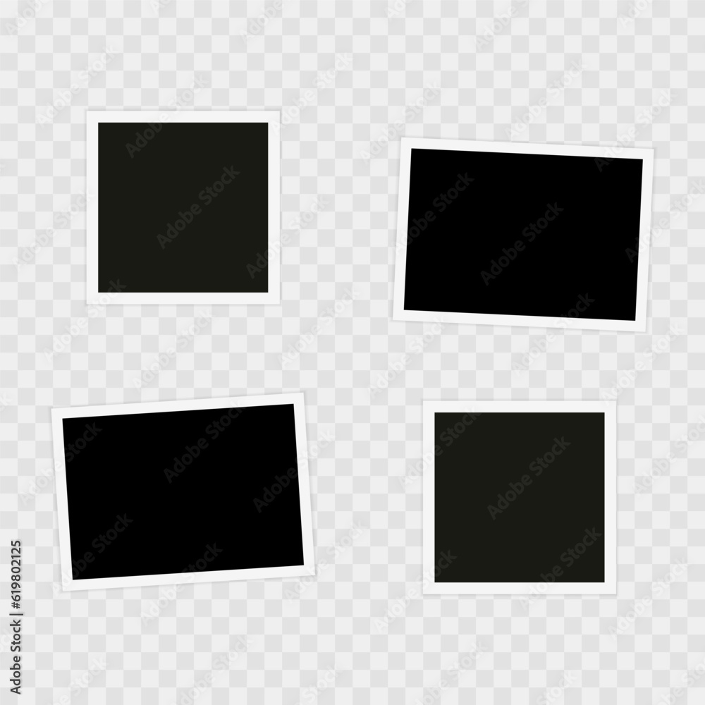 Photo frame. Template, blank for photo. Vector illustration Photo frame. Template, blank for photo. Vector illustration