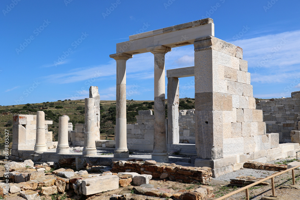Demeter Temple of Sangri on the Cyclades island of Naxos-Greece    