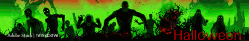 Halloween Header - zombies