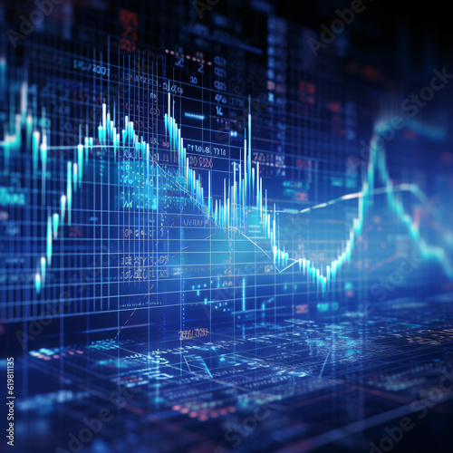 Progressive Financial Metrics: Unveiling the Blue Data Visualization
