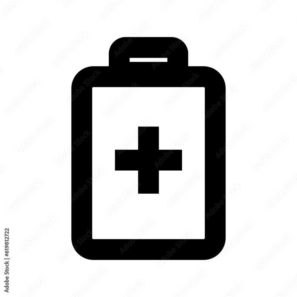 Simple plus mark battery icon. Vector. Simple plus mark battery icon. Vector.