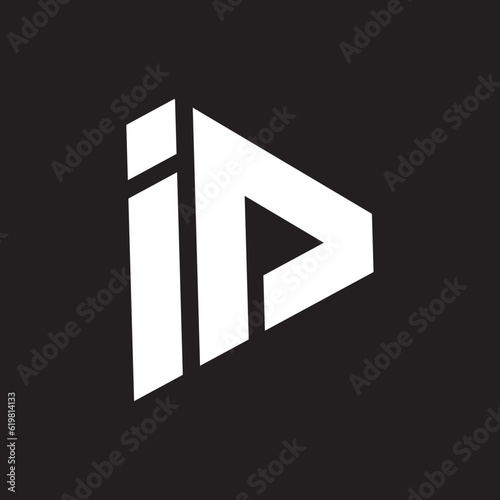 letter id vector stock logo design , logo letter id triangle 