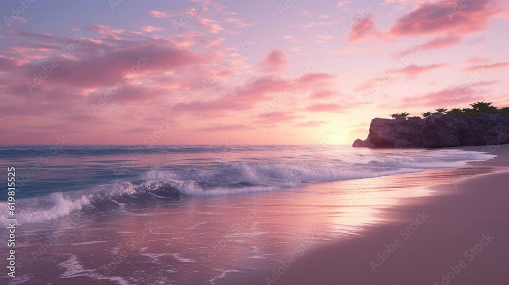 Obraz premium sunset over the sea