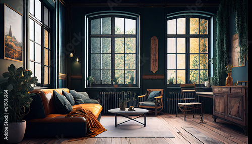 most beautiful interior home design Generative Ai