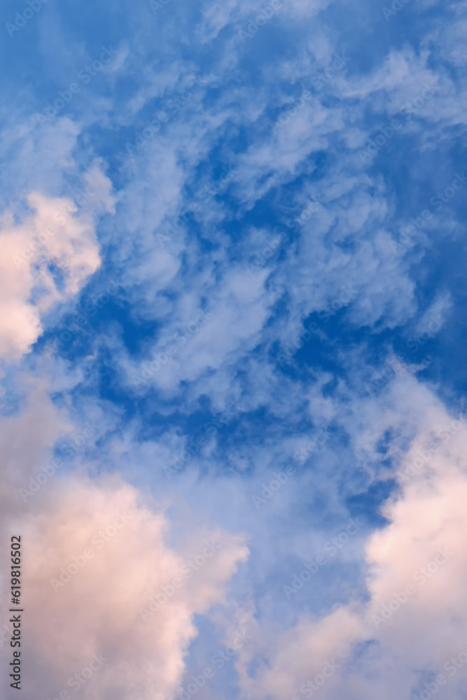 Vertical image a beautiful morning sky with clouds. Vertical image a beautiful morning sky with clouds.