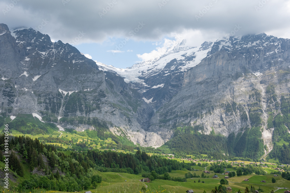 swiss mountains landscape Grindelwald