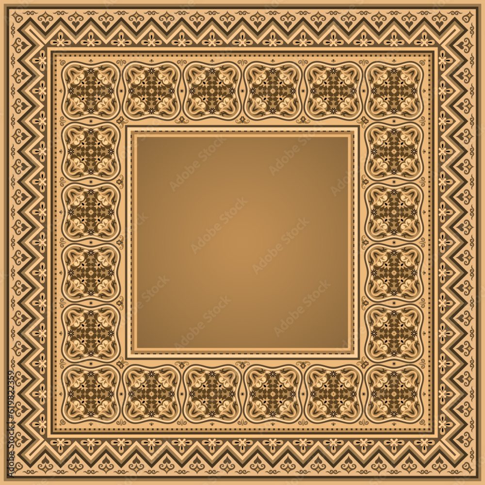 Vector abstract decorative ethnic ornamental illustration