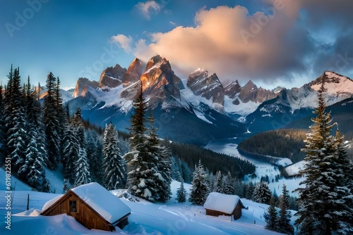 winter mountain landscape © Nature creative