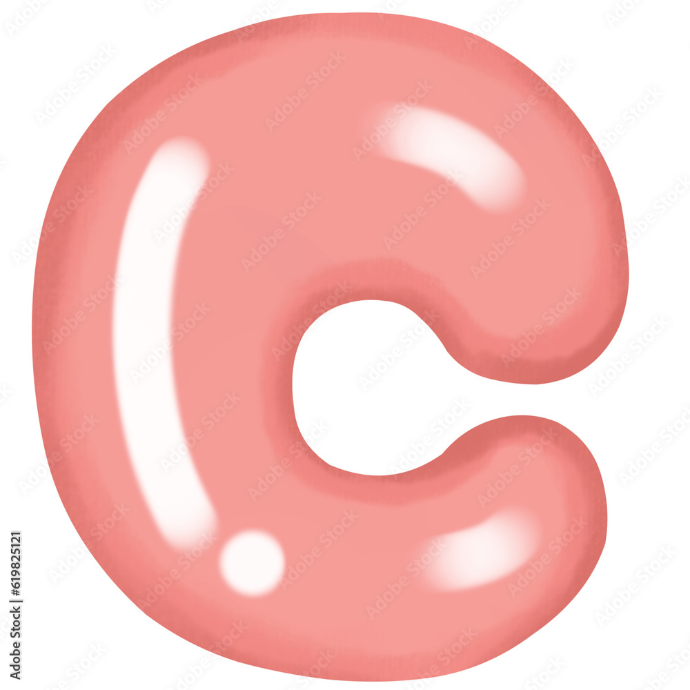 3d rendered illustration of C 3d rendered illustration of C
