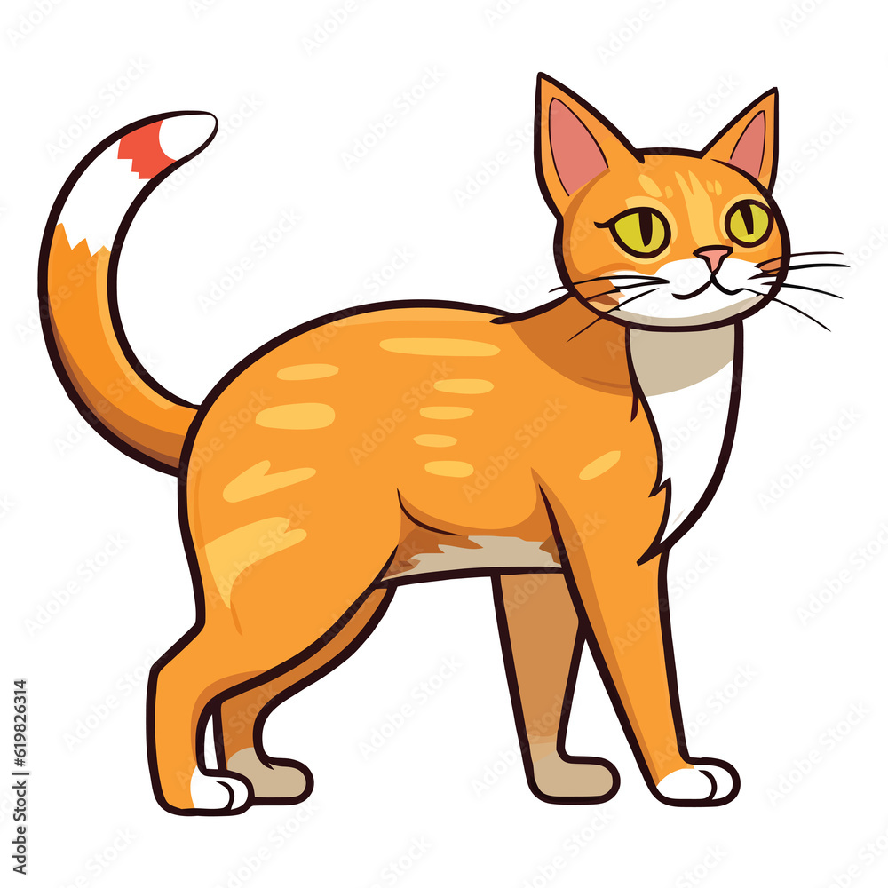 Fototapeta premium Pawsitively Adorable: Meet the Cute Abyssinian Cat