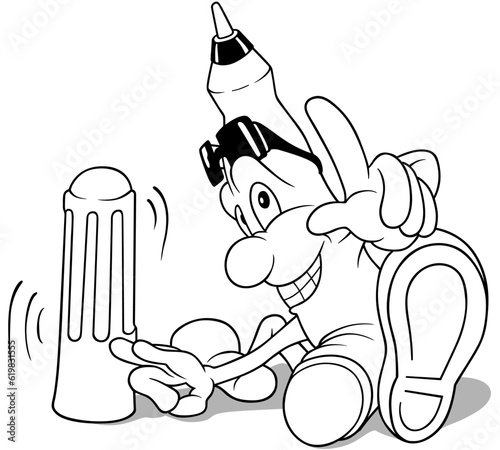 Funny Felt-tip Pen with a B...
