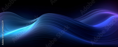 Abstract blue wavy background. 3d rendering  3d illustration.