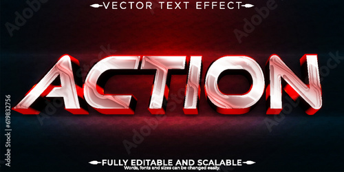 Movies, action text effect, editable cinema and show text style