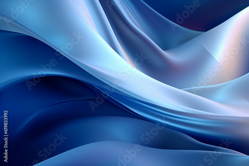 Abstract blue wave background wallpaper illustration