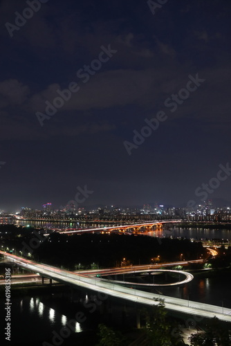 night view of the city