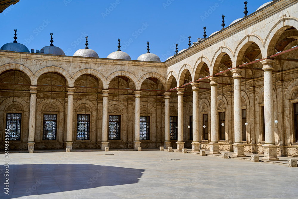 Courtyard at the Great Mosque of Muhammad Ali Pasha, Cairo, Egypt