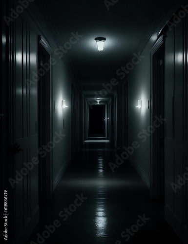corridor in a room dark side © Graphic Land