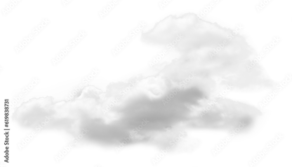 white cloud cutout on the background and texture. Stock Illustration