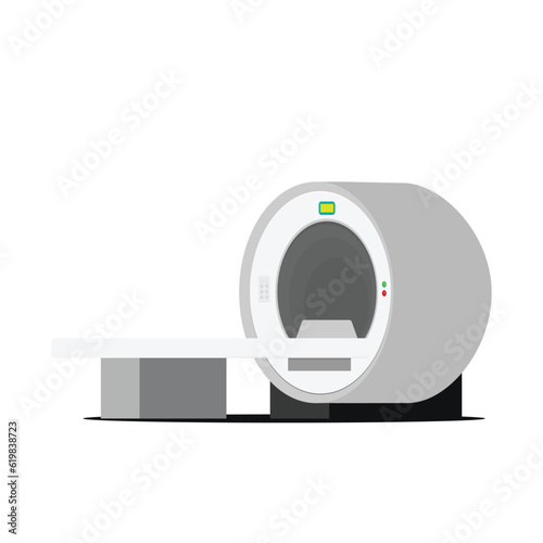 Computed tomography concept flat vector
