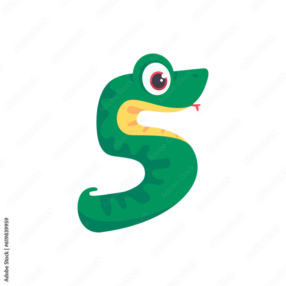 Dinosaur Alphabet and Numbers Illustration for nursery boys birthday party