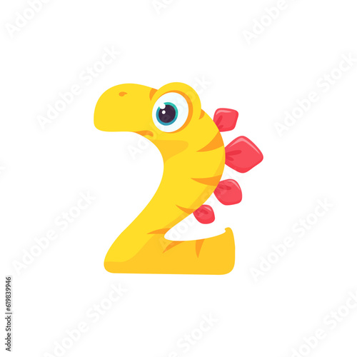 Dinosaur Alphabet and Numbers Illustration for nursery boys birthday party