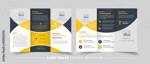 Sophisticated Business Solutions - Executive Trifold Presentation | Corporate Folding Pamphlet Template | Fully Customizable