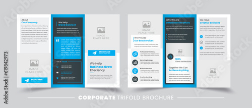 Premium Marketing Collateral - Corporate Elegance Triptych | Corporate Folding Pamphlet Template | Fully Customizable