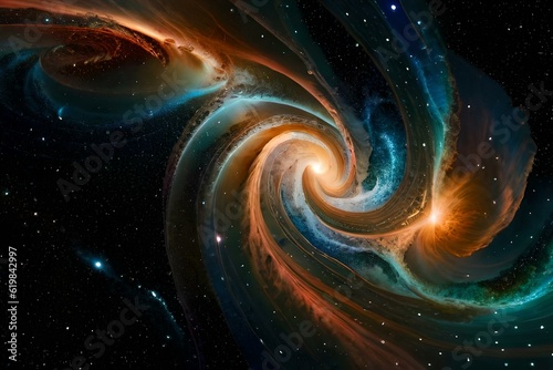 most beautiful spcae, galaxy, milky way wallpaper Generative Ai