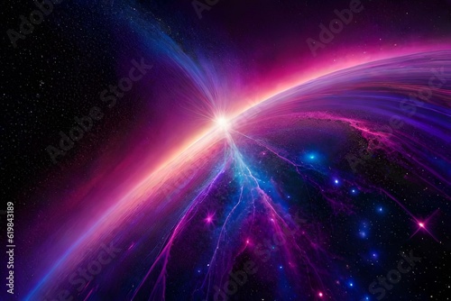 most beautiful spcae, galaxy, milky way wallpaper Generative Ai