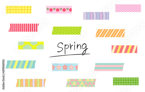 春模様のマスキングテープ　Spring Pattern MASKING TAPE