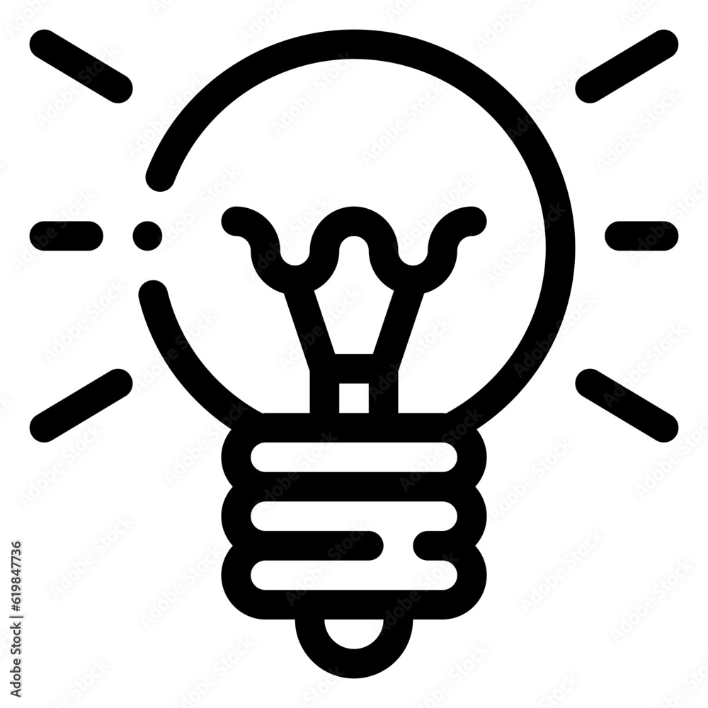 Idea Icon. Digital marketing concept. Outline icon Idea Icon. Digital marketing concept. Outline icon