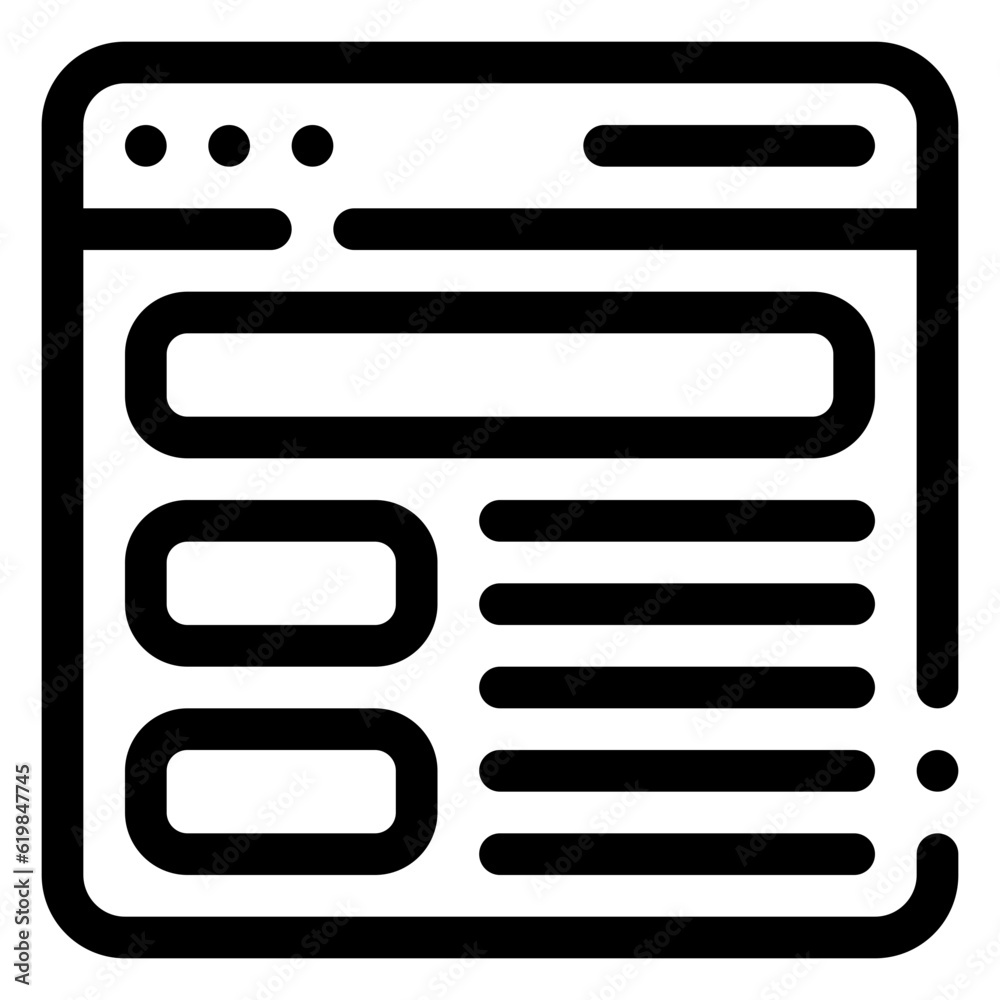 Content Icon. Digital marketing concept. Outline icon Content Icon. Digital marketing concept. Outline icon