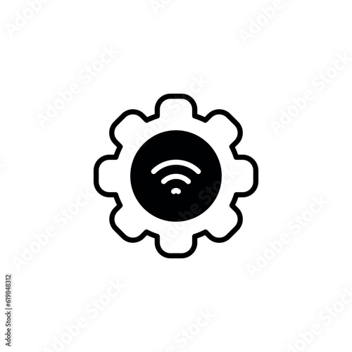 Physical System icon design with white background stock illustration