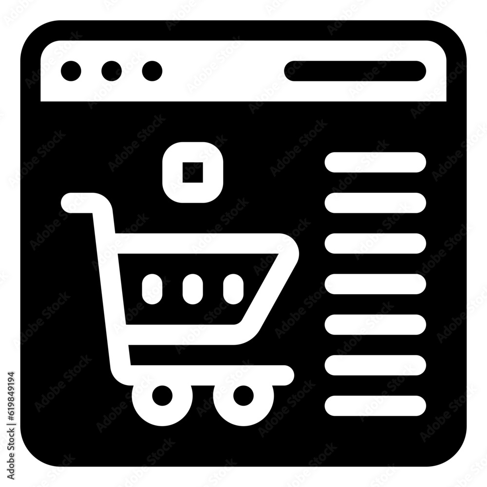 Ecommerce Icon. Digital marketing concept. Outline icon Ecommerce Icon. Digital marketing concept. Outline icon