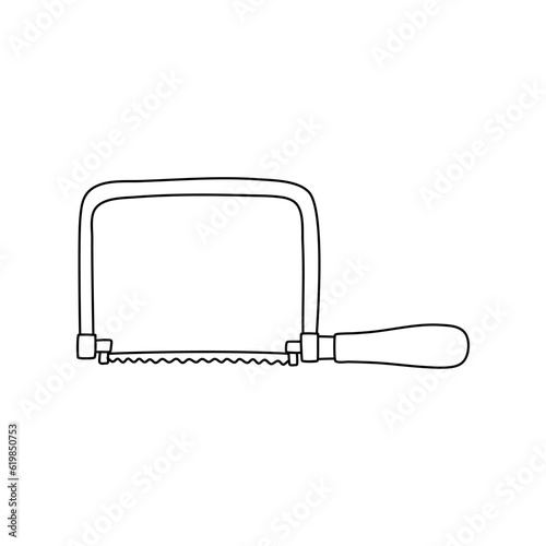 Vector hand drawn jigsaw isolated on white background