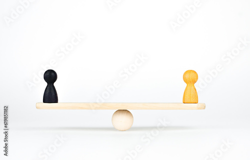 Cuadro en lienzo Equality of different races of people