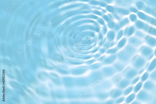 Mesmerizing blue water waves, overhead shot, seamless texture for product display, captivating, fluidic, detailed abstract patterns, Generative AI, Generative, KI
