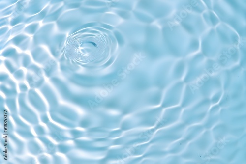 Crisp blue water texture, wavy patterns, overhead shot, sophisticated backdrop for showcasing products, vibrant, seamless, high-quality, Generative AI, Generative, KI