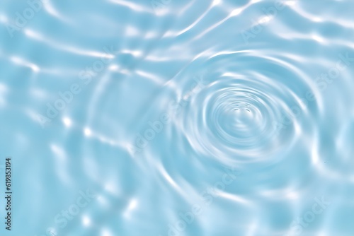 Fluid blue water waves, aerial view, refined texture backdrop perfect for product showcasing, dynamic, detailed, high-end presentation, Generative AI, Generative, KI