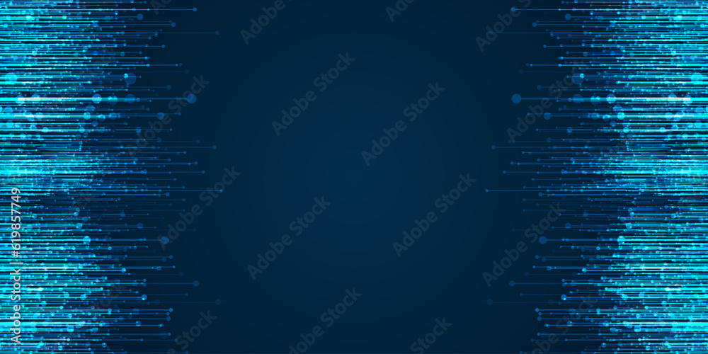 Naklejka premium Technology background. Big data visualization concept