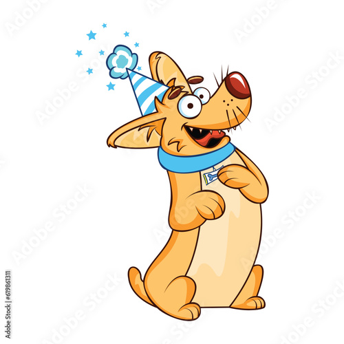 Vector Cartoon welsh corgi dog Character isolated illustration