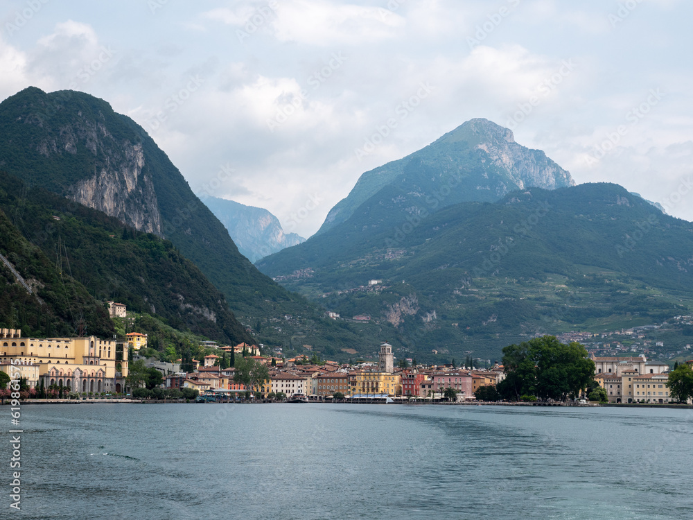 la città di Riva del Garda, in Trentino alto adige